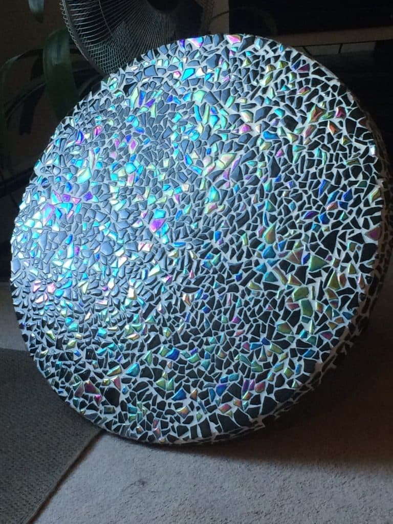 Custom cast terrazzo table top